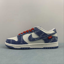 Cargar imagen en el visor de la galería, SB Dunk Low Levis Denim Blue Red White LE0021-002
