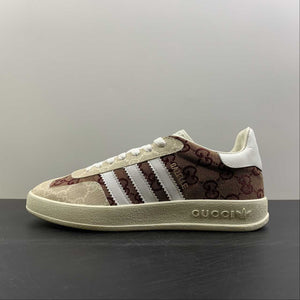 Adidas x Gucci Gazelle Beige Brown White