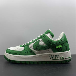 Louis Vuitton Trainer Snaker x Air Force 1 White Green LK0226