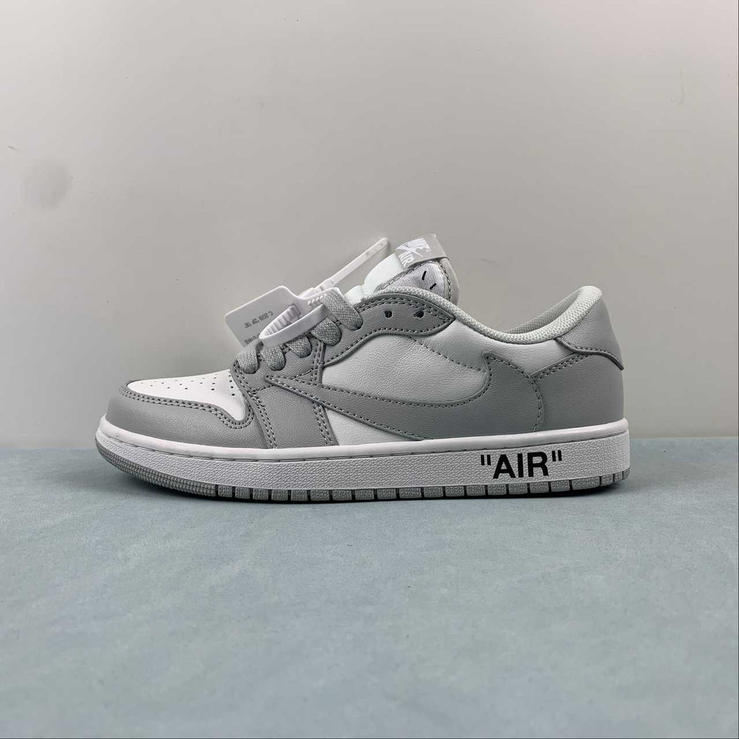 Travis Scott x Air Jordan 1 Low OG SP White Gray DM7866-198