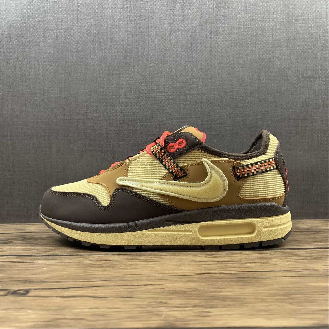 Travis Scott x Air Max 1 Wheat Cactus Jack Baroque Brown DO9392-200