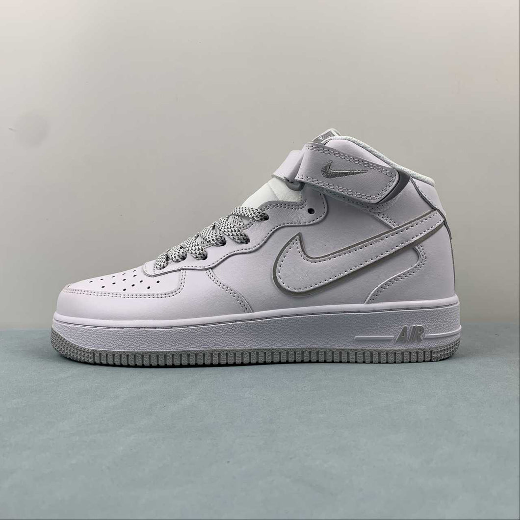 Air Force 1 07 Mid White Silver WP5623-836