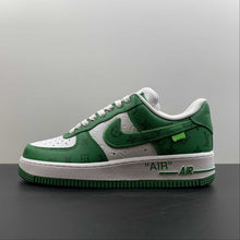 Cargar imagen en el visor de la galería, Louis Vuitton x Air Force 1 White Green MS0232
