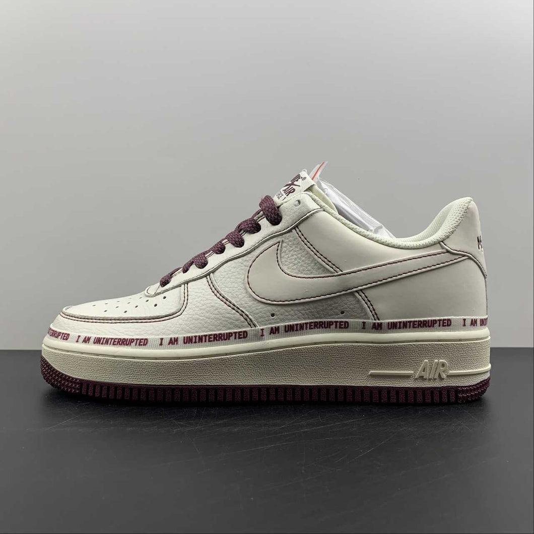 Air Force 1 07 Low x Uninterrupted MORE THAN Dark Red White HL6959-887