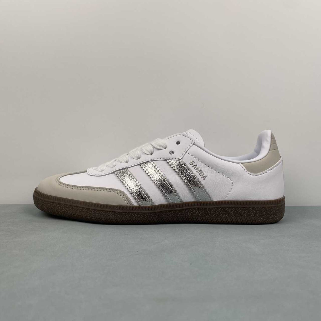 Adidas Samba OG Cloud White Silver Metallic Grey One JI2725