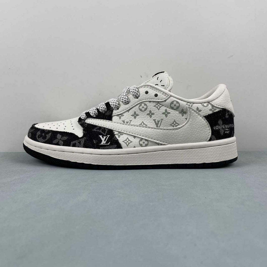 Fragment Design x Travis Scott x Air Jordan 1 Low OG SP LV Off White Black SJ2068-008