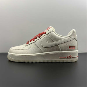 Supreme x Air Force 1 07 Low Beige Red SU0220-001