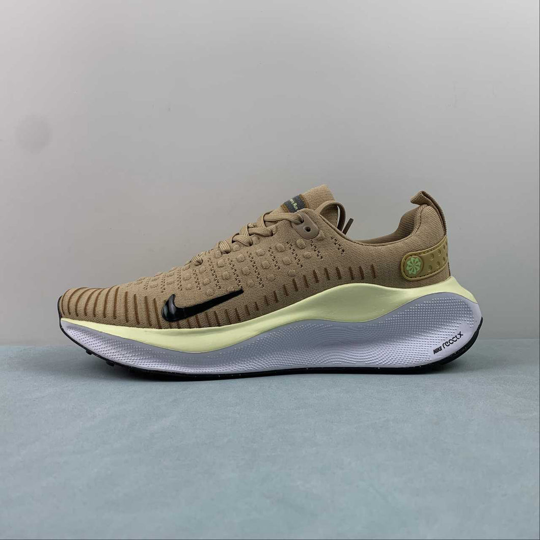 Nike ReactX Infinity Run 4 Sesame Buff Gold Luminous Green Purple Ink DR2665-200