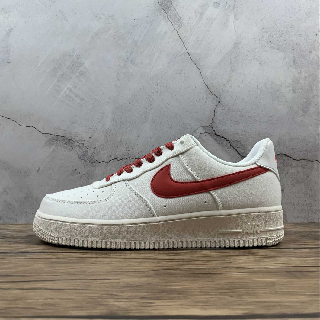 Air Force 1 07 Low Beige Red 315122-103