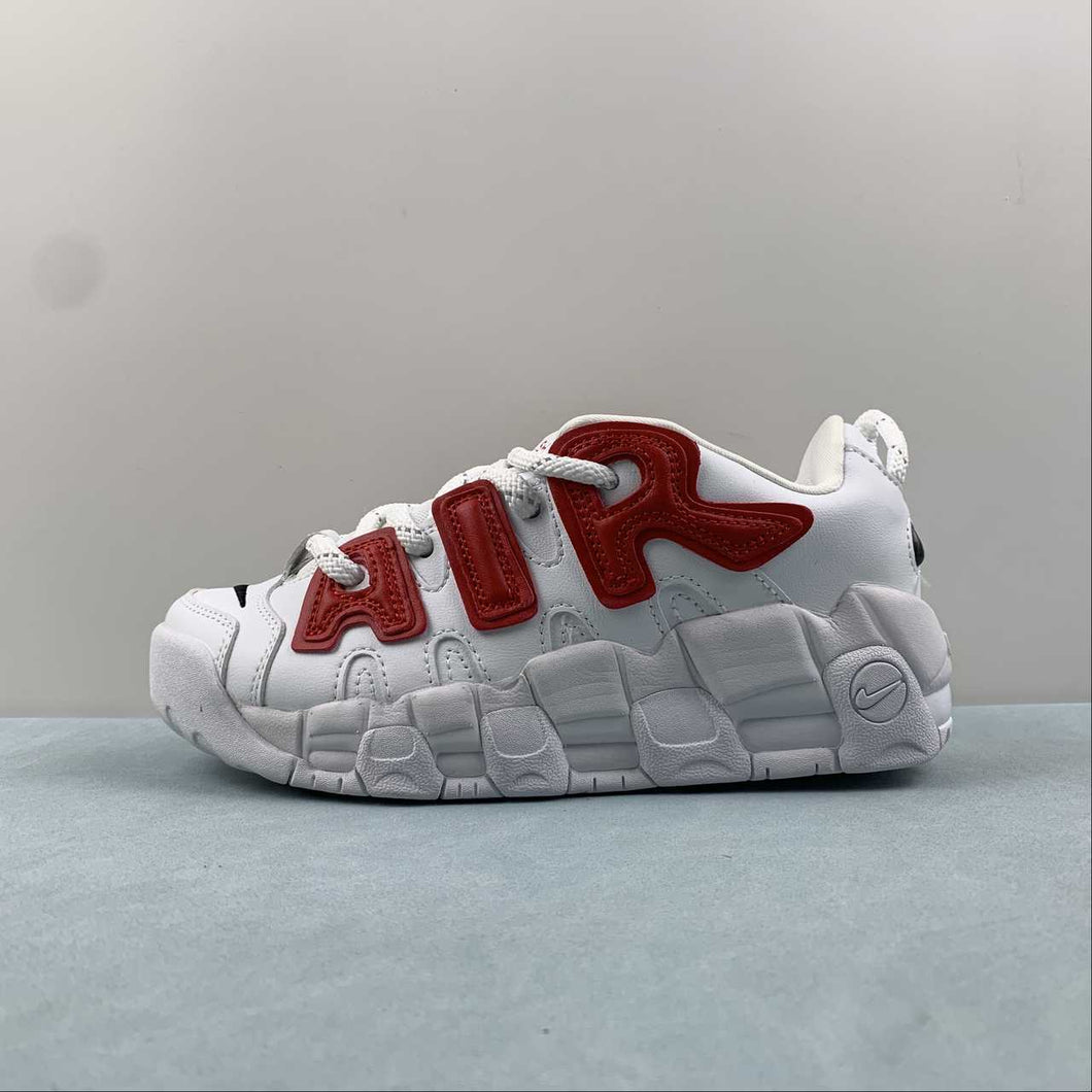 Air More Uptempo Low x AMBUSH White Red FB1299-401