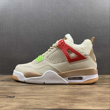 Cargar imagen en el visor de la galería, Air Jordan 4 Retro Where The Wild Things Are Pearl White Gym Red Lime Glow Dark Driftwood DH0572-264
