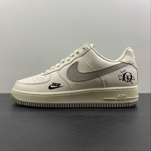 Dior x Air Force 1 07 Low Cream White Black Gray BS6055-203