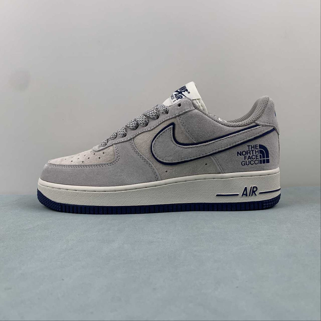The North Face x Air Force 1 07 Low Suede Gray Navy Blue HD9999-001