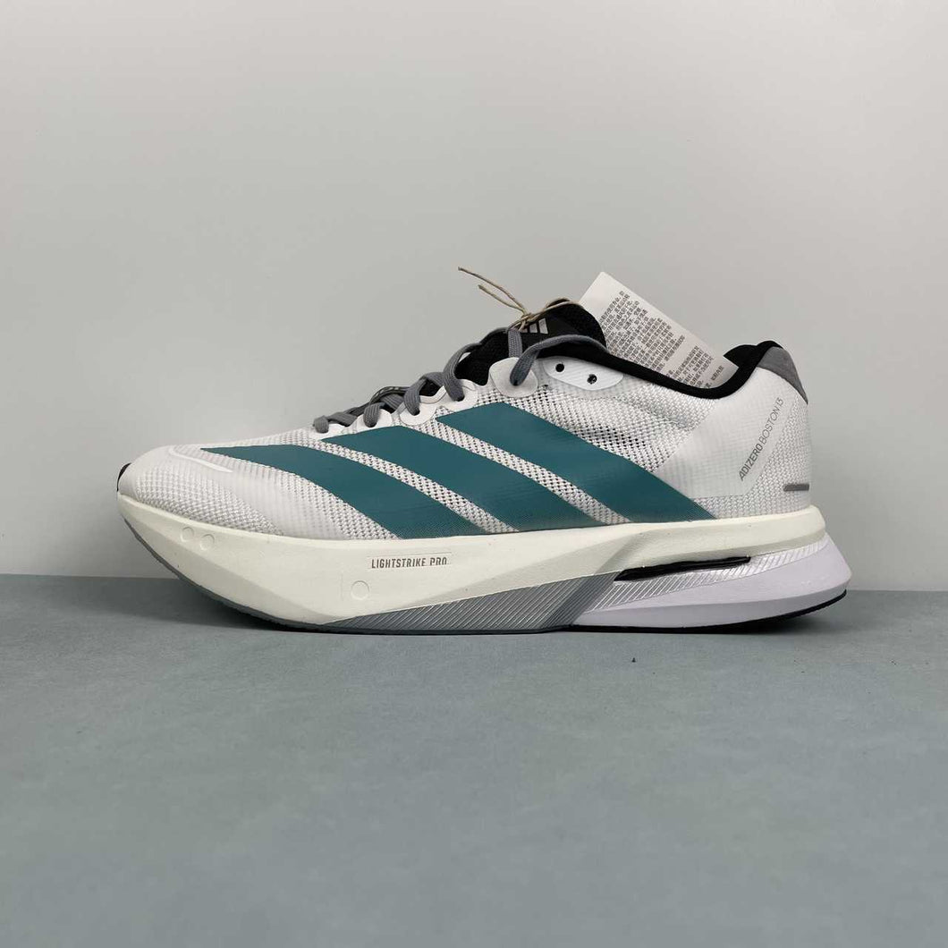 Adizero Boston 13 Cloud White Pure Teal Grey JR4791