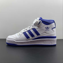 Cargar imagen en el visor de la galería, Adidas Forum Mid White Blue FY4976
