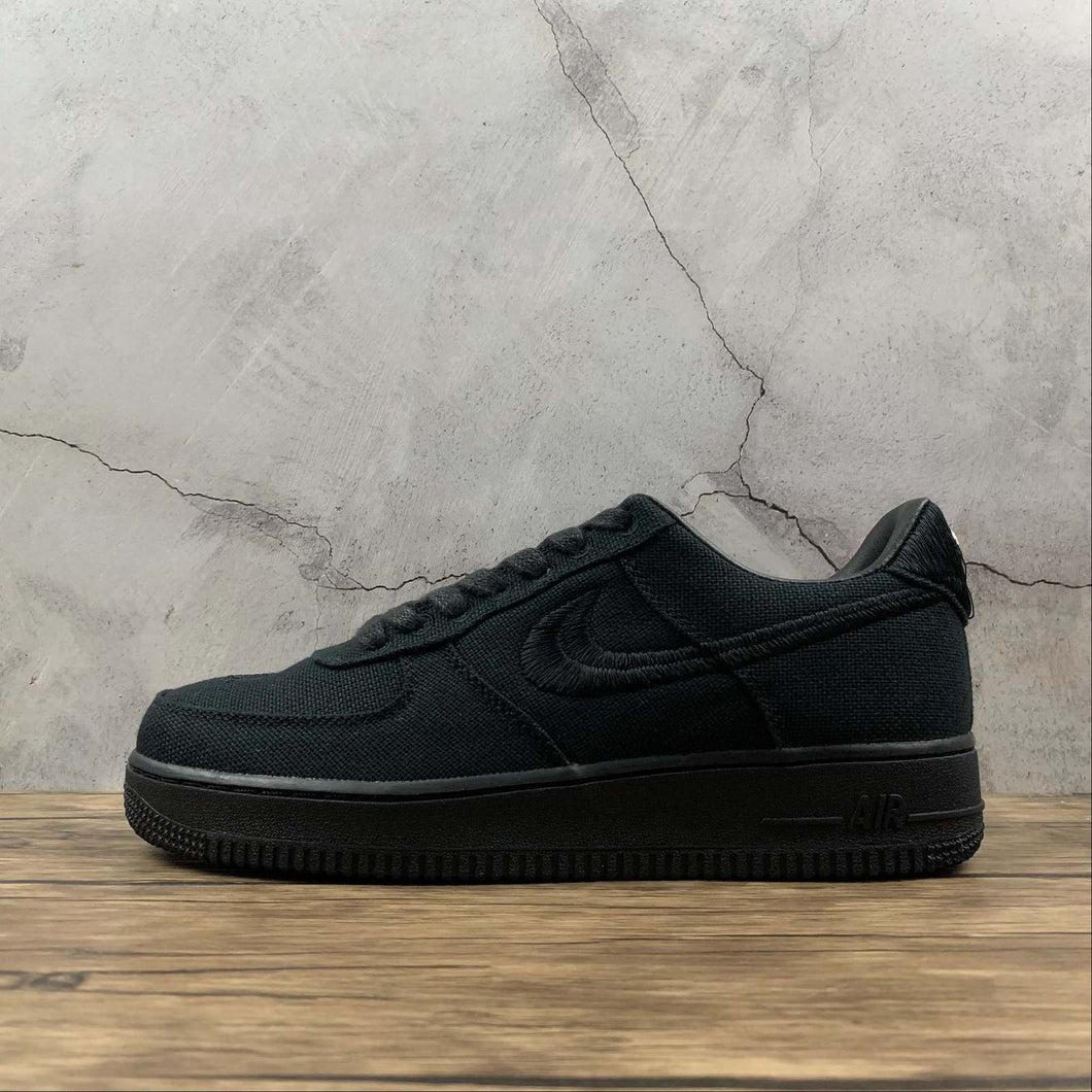 Air Force 1 Low Stussy Triple Black CZ9084-001