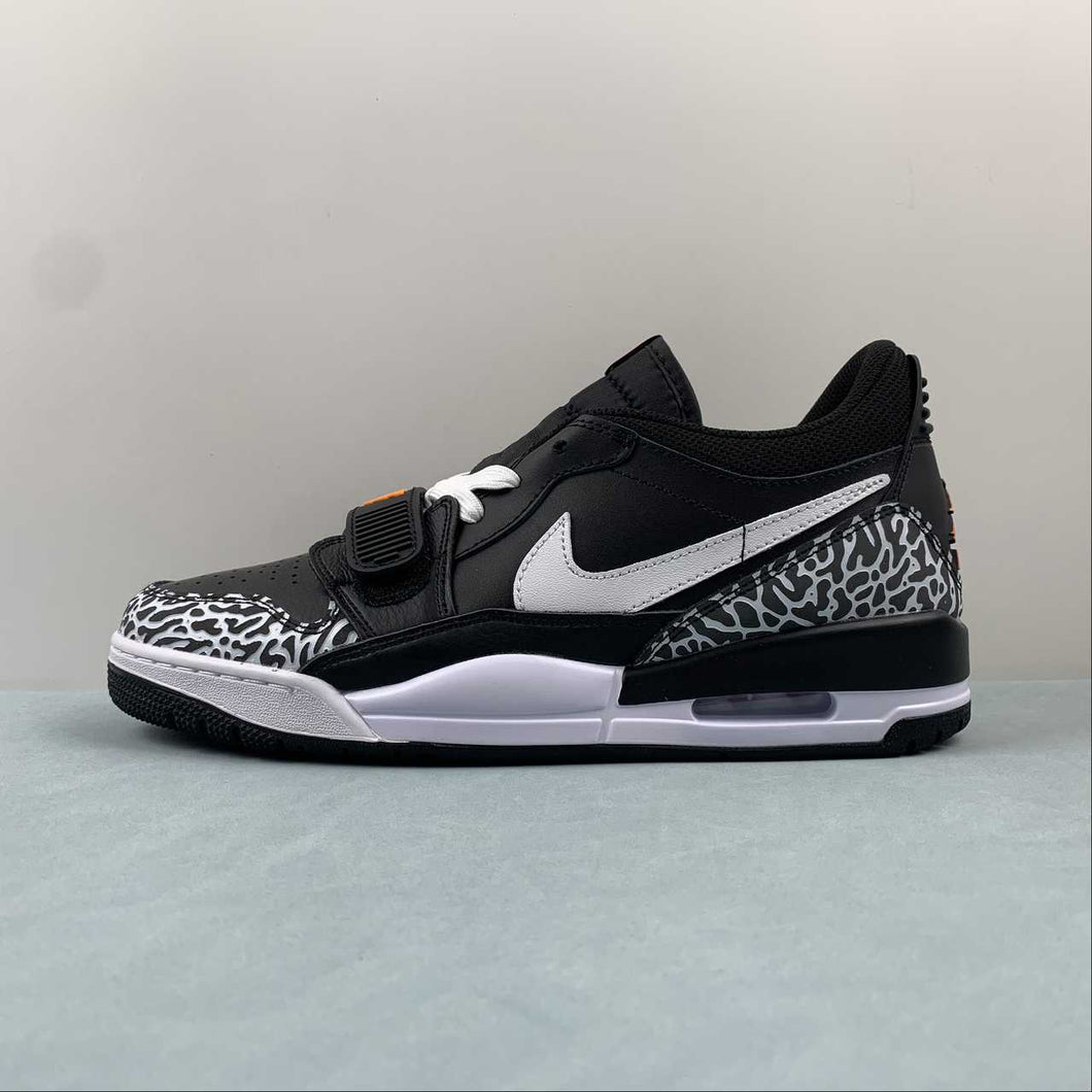 Air Jordan Legacy 312 Low Black White Orange CD7069-011