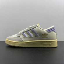 Cargar imagen en el visor de la galería, Adidas Centennial 85 Low Cream White Light Purple Gold ID1812
