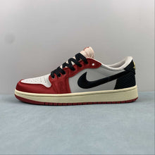 Cargar imagen en el visor de la galería, Air Jordan 1 Retro Low OG Trophy Room Away Sail Black Varsity Red Muslin FN0432-100
