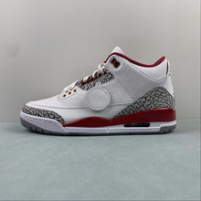 Cargar imagen en el visor de la galería, Air Jordan 3 Retro Cardinal Red White Light Curry Cement Gray CT8532-126
