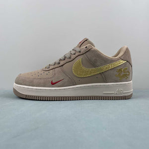 Air Force 1 07 Low Brown Gold Red XP9688-762