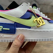 Cargar imagen en el visor de la galería, Air Force 1 Shadow White Sapphire Barely Volt CJ1641 100
