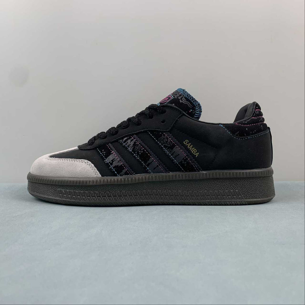 Fefei Ruan x Adidas Samba XLG Chinese New Year Pack Core Black Gray Gum ID1138