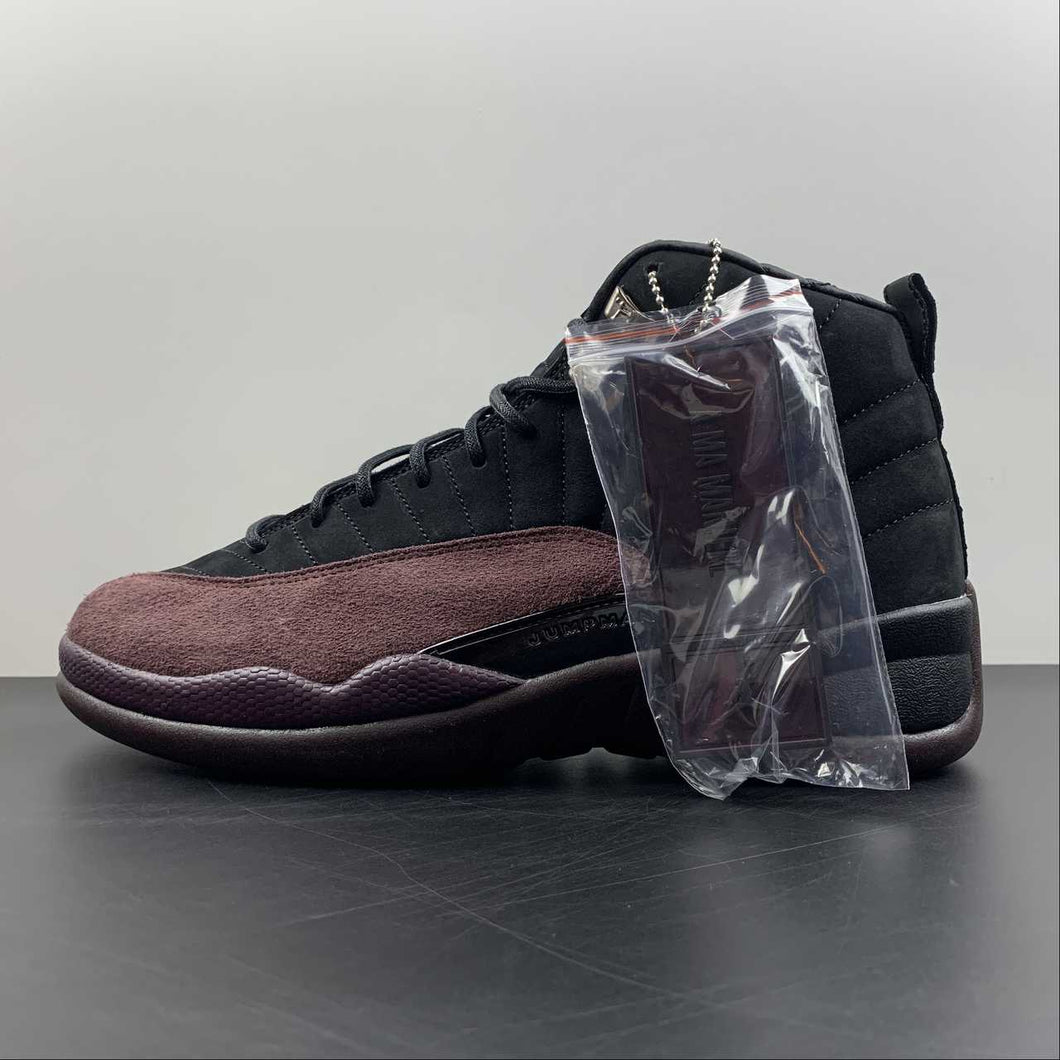 Air Jordan 12 Retro x A Ma Maniere Black Burgundy Crush DV6989-001