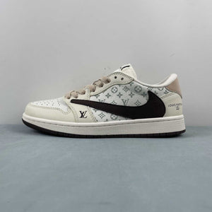 Fragment Design x Travis Scott x Air Jordan 1 Low OG SP LV Off White Beige Black LI5188-006