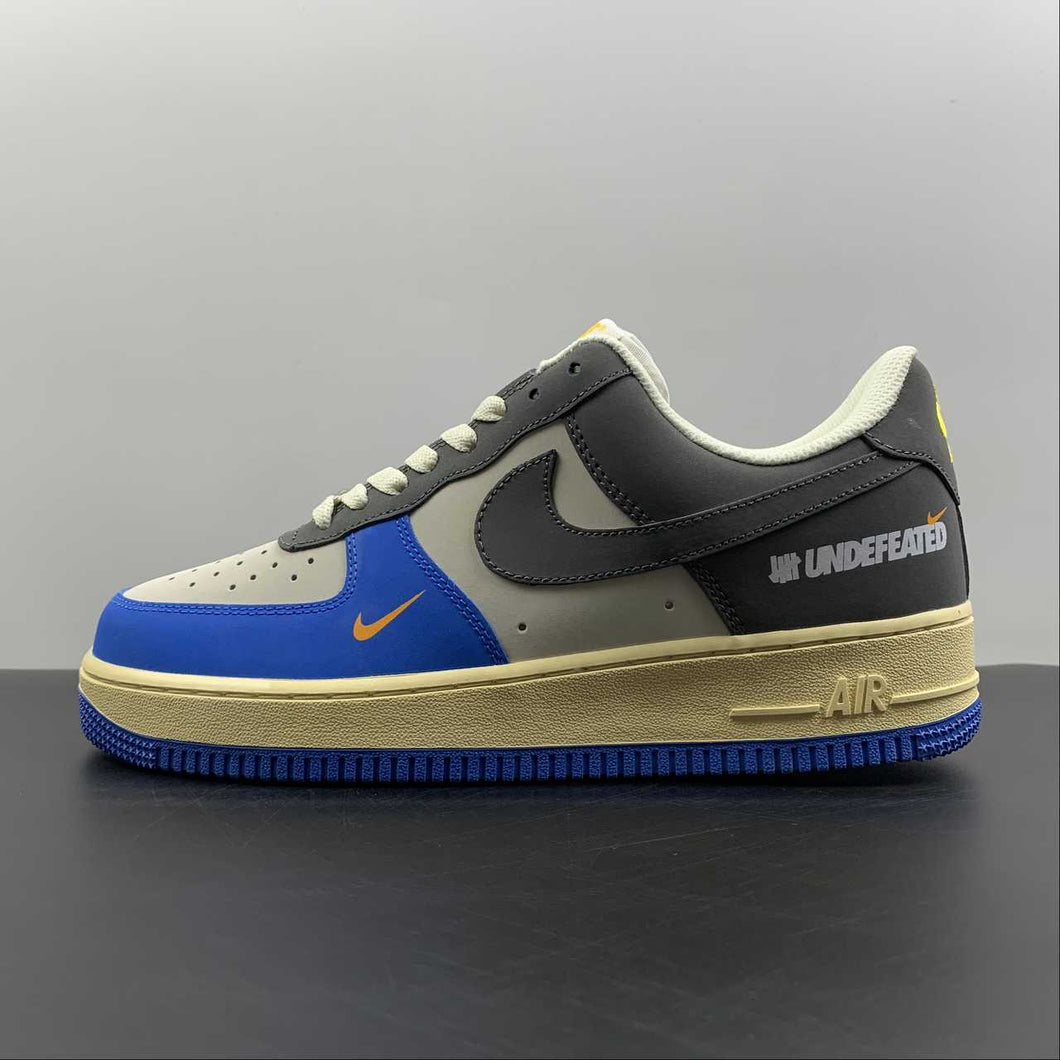 Air Force 1 07 Low Undefeated Dark Grey Blue Gold 315122-005