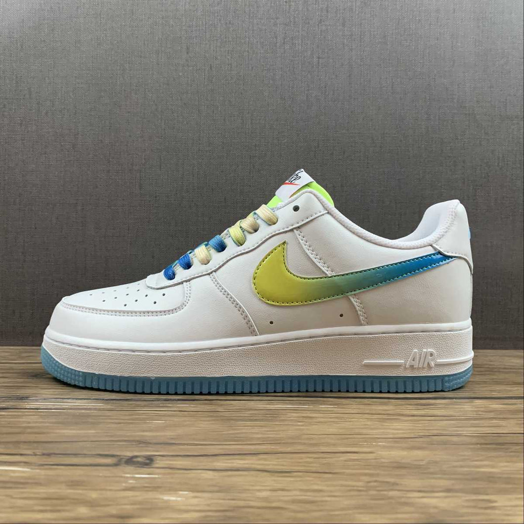 Air Force 1 07 Low White Navy Blue Yellow TO1232-111