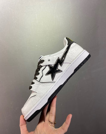 BAPE Sk8 STA White Black