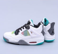 Cargar imagen en el visor de la galería, Air Jordan 4 Retro Rasta White University Red Lucid Green Black AQ9129 100
