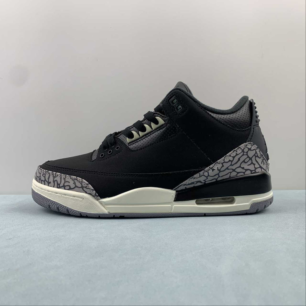 Air Jordan 3 Retro Off Noir Black Coconut Milk Gray Cement CK9246-001