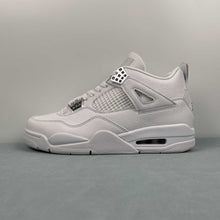 Cargar imagen en el visor de la galería, Air Jordan 4 Retro White Metallic Silver 308497-100
