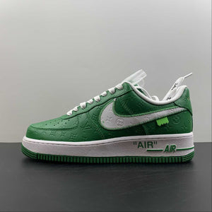 Louis Vuitton x Air Force 1 Green Embossing MS0232