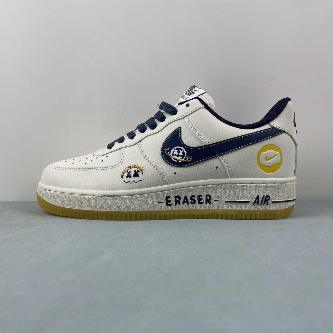 Air Force 1 07 Low Beige Dark Blue Yellow XC2351-033