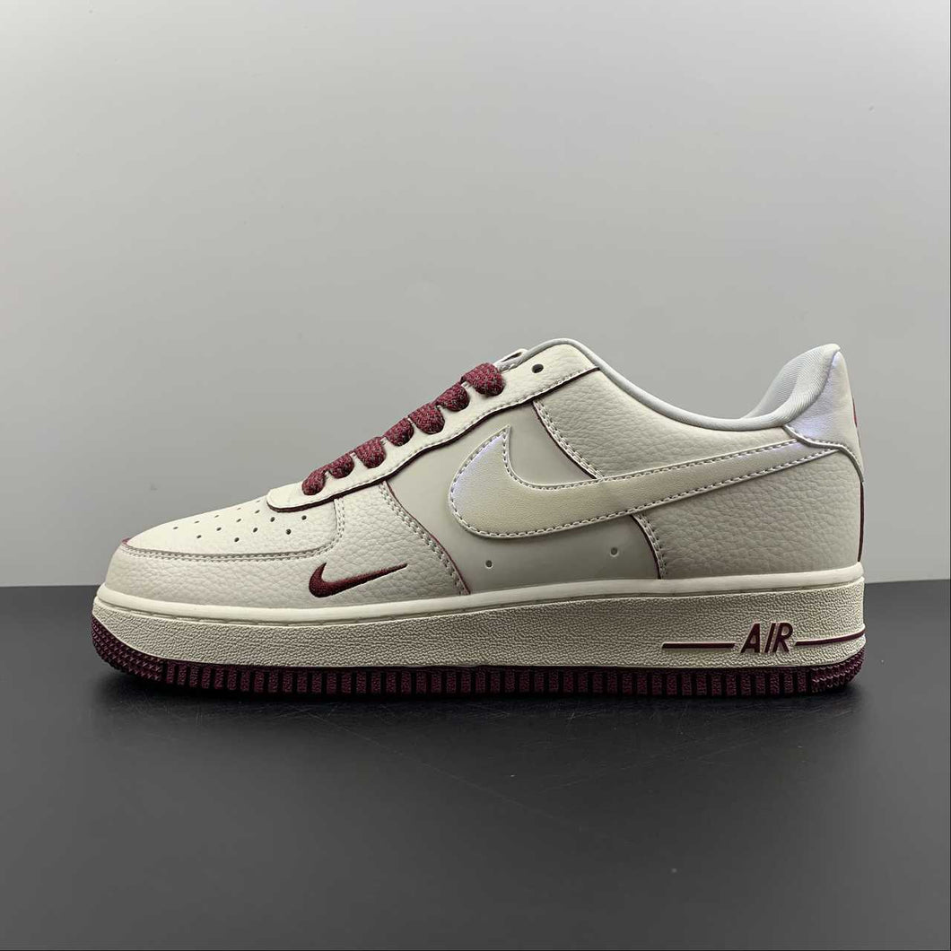 Air Force 1 07 Low Pearlescent Beige Dark Red DD9915-666