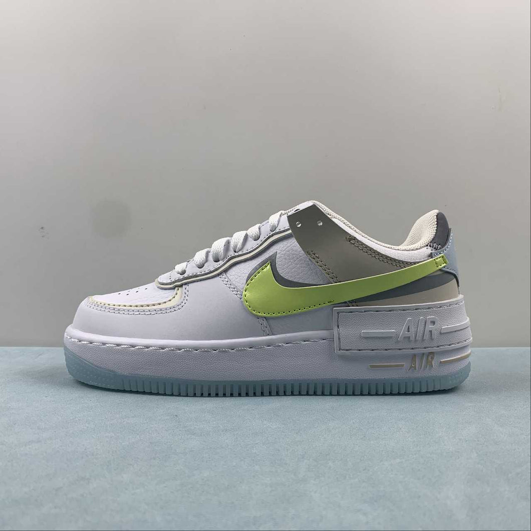 Air Force 1 Shadow White Wolf Grey Light Orewood Brown FB7582-100