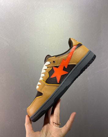 BAPE Sk8 STA Black Brown Pink