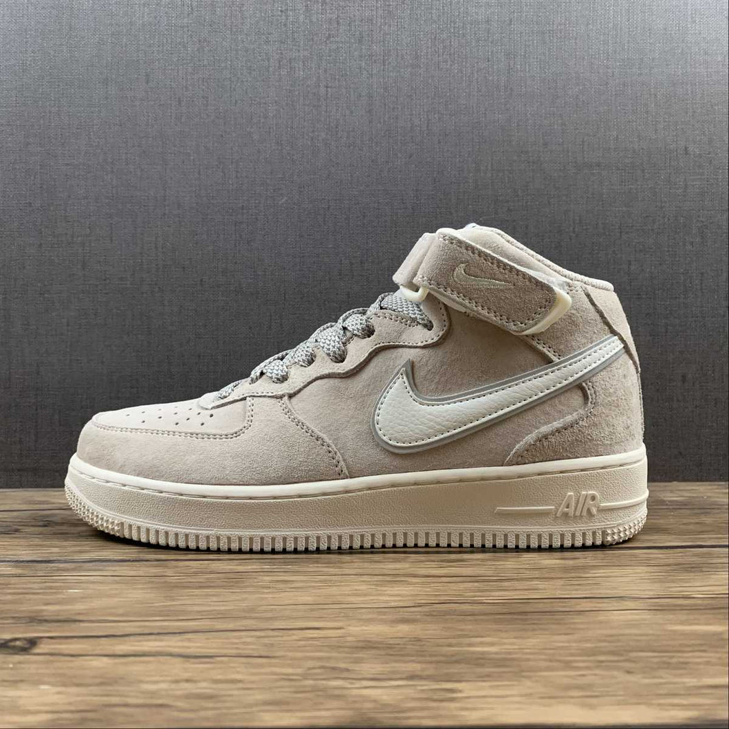 Air Force 1 07 Mid White Gray Metallic Silver AA1118-005