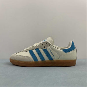 Adidas SAMBA OG Sporty and Rich Cream White Blue Rush Gum IE7096