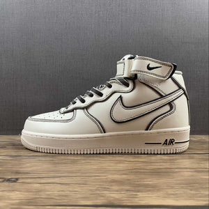 Air Force 1 07 Mid Beige Black Colorfull AQ2898-008