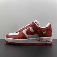 Cargar imagen en el visor de la galería, Louis Vuitton x Air Force 1 White Red LD0232
