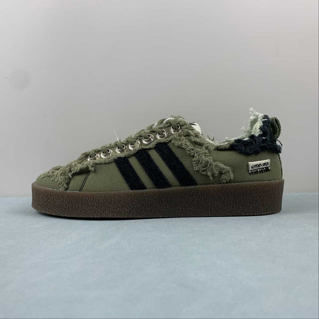 Adidas Campus 80s Song for the Mute Olive Core Black Acid Yellow ID4792