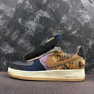 Travis Scott x Air Force 1 Low Cactus Jack Multi Color Muted Bronze Fossil CN2405-900
