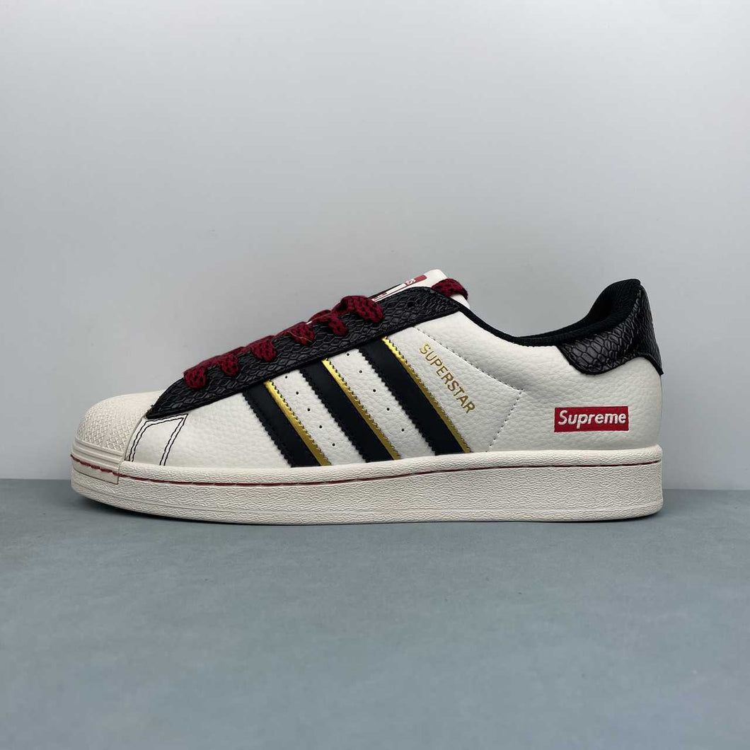 Adidas Superstar x Supreme White Black Red BZ2524