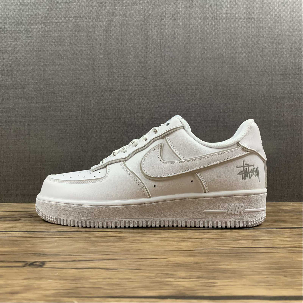 Stussy x Air Force 1 07 Low White Reflective Silver BQ6246-019
