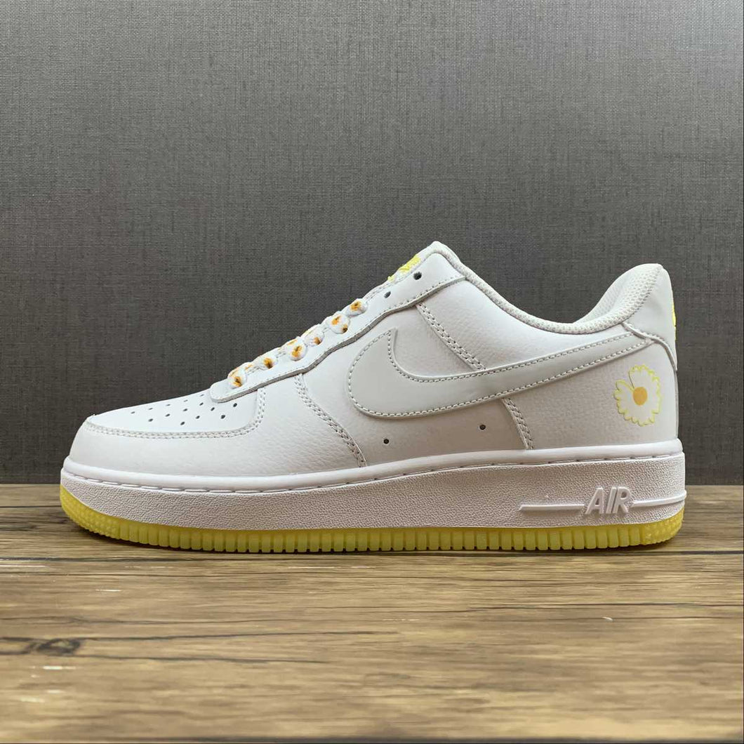 Air Force 1 07 Low White Yellow Metallic Gold CR6566-098