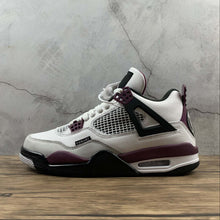 Cargar imagen en el visor de la galería, Air Jordan 4 Retro PSG Paris Saint Germain White Neutral Gray Black CZ5624-100
